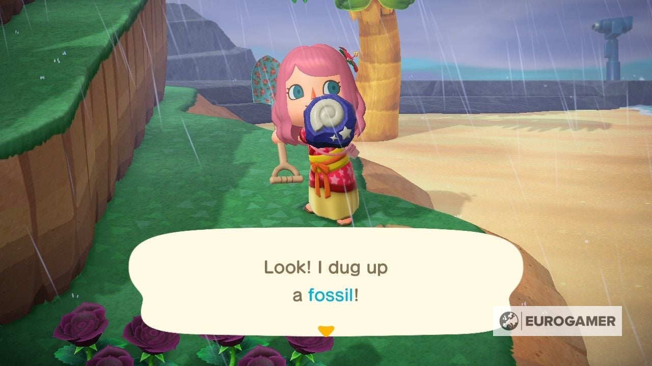 Animal Crossing fossil list how many fossils, how to find fossils and